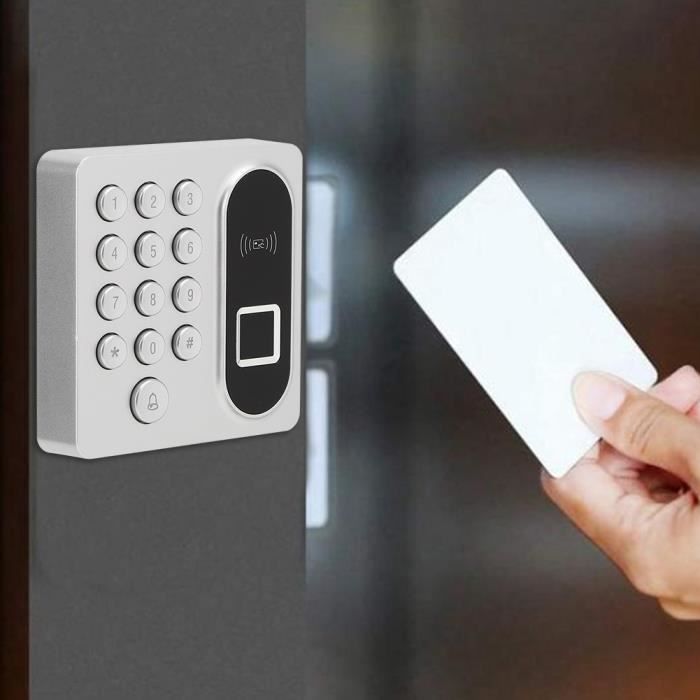 Contrôle d'Accès Machine de Présence Clavier Rétroéclairé de Carte ID Mot de Passe Empreinte Digitale 125KHZ RFID-TIP