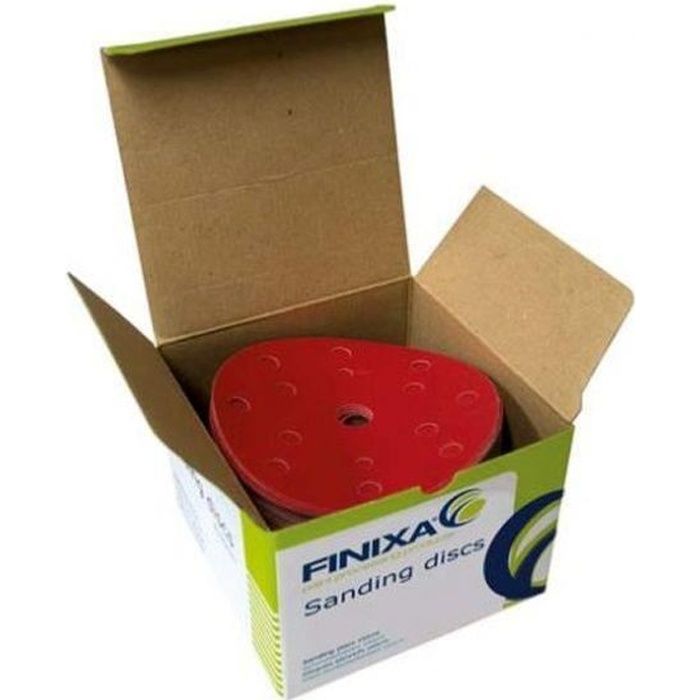 Boîte de100 disques à poncer FINIXA diam 150. 80 gr