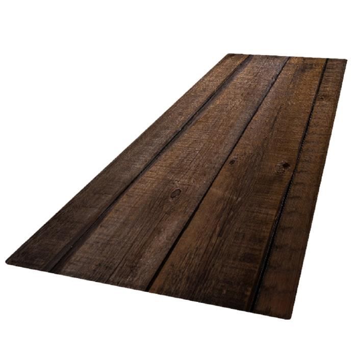Tapis de Salon 3D de Style Nordique Tapis pour Housse de Siège Bébé Tapis de Jeu pour Enfants 180x60cm Planche de bois