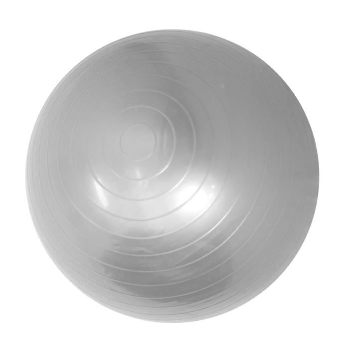2MM Ballon PVC Anti-dérapant Balle de Yoga Exercice Gymnase Pilates Fitness 45/85cm 45cm gris