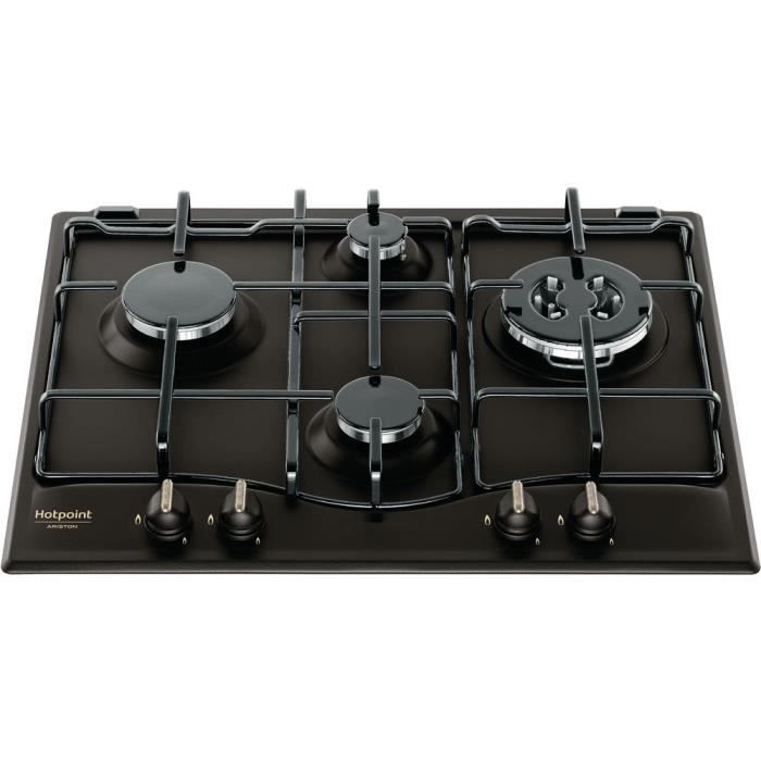 Hotpoint PCN 640 T (AN) R -HA, Intégré, Cuisinière à gaz, Émaillé, anthracite, acier émaillé, Rond