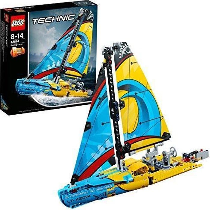 LEGO - ®-Technic Le yacht de compétition Jeu Garçon et Fille 8 Ans et Plus, Jeu de Construction, 330 Pièces 42074