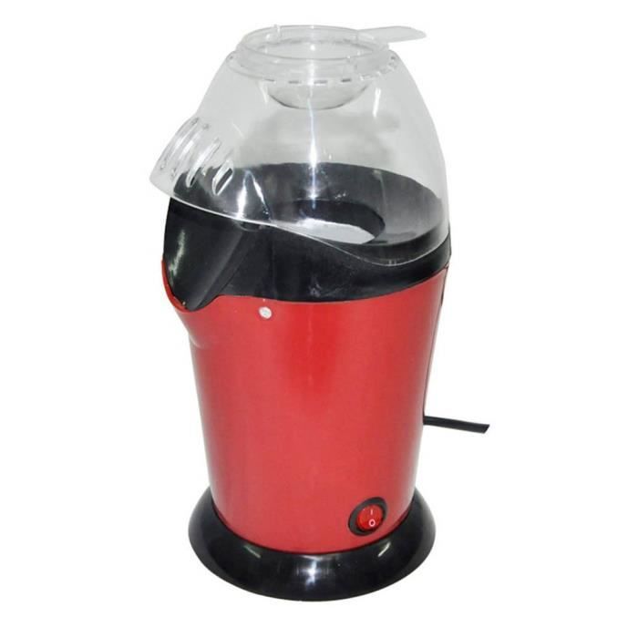 Machine à pop-corn Machine à pop-corn à Air chaud Conception de grand calibre avec tasse Mini Machine à maïs électrique prise 220V