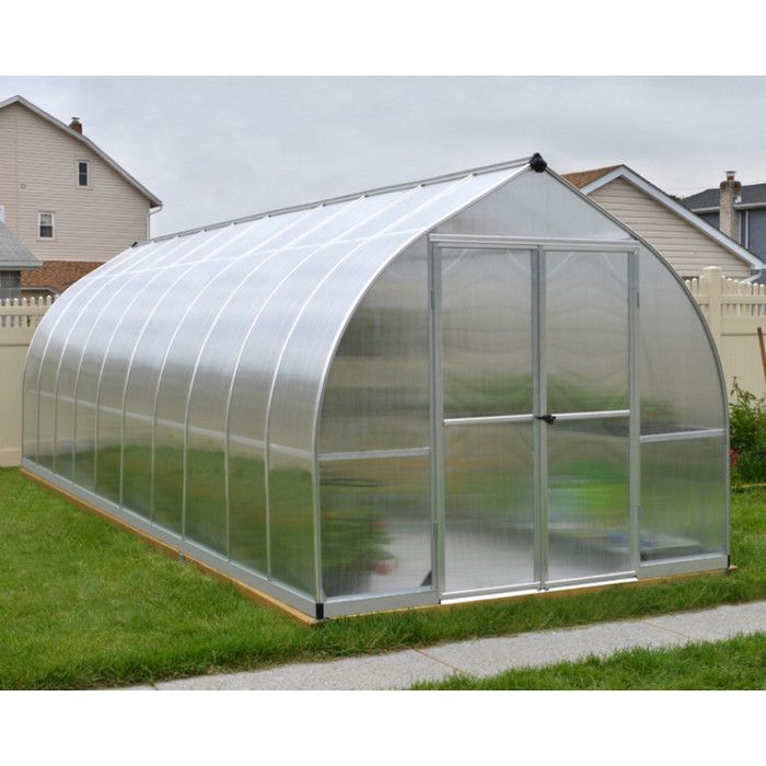 PALRAM Serre de jardin Bella 14 m² - Aluminium et polycarbonate - Double parois