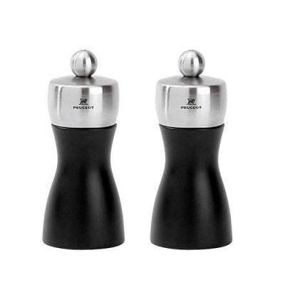 Duo Moulin à poivre & Moulin à sel Fidji Inox Bois