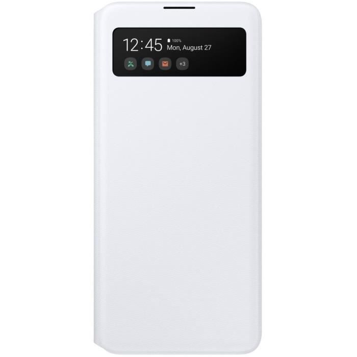 Etui S View Wallet Samsung A51 Blanc