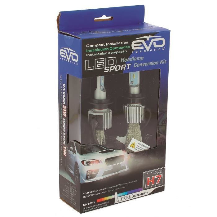 Kit de conversion LED SPORT H7 6000k 12/24V