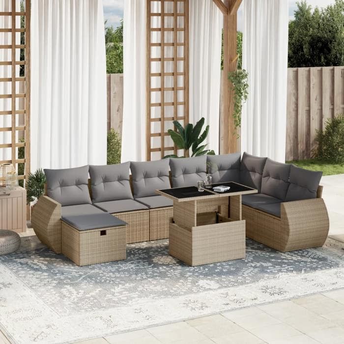 vidaXL Salon de jardin 5pcs - vue 3