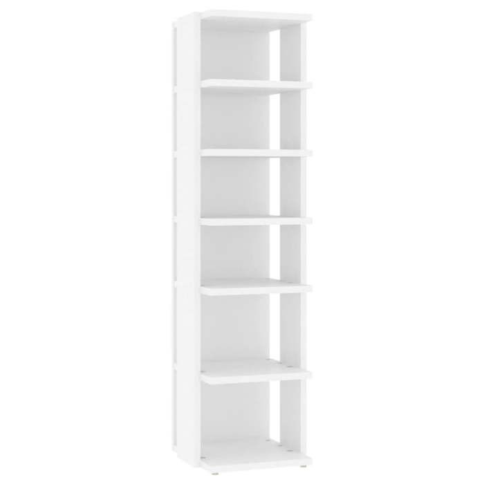 SALE 2025Armoire à chaussures - MOOD - Commode à Chaussures - Blanc 27 5x27x102 cm - Bois dingénierie Chill3189629