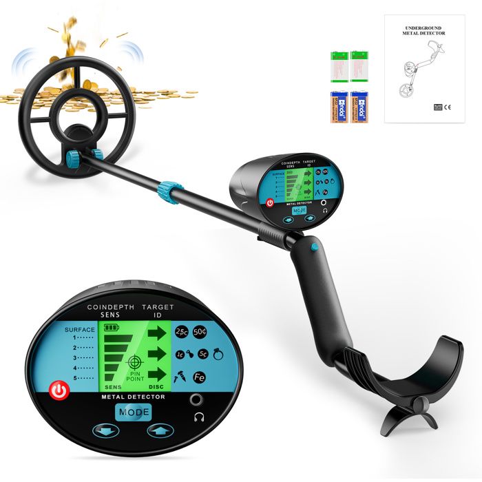 Détecteur De Métaux Pour Enfants - Écran LCD, étanche, Poignée Réglable - Parfait Pour Explorations En Plein Air