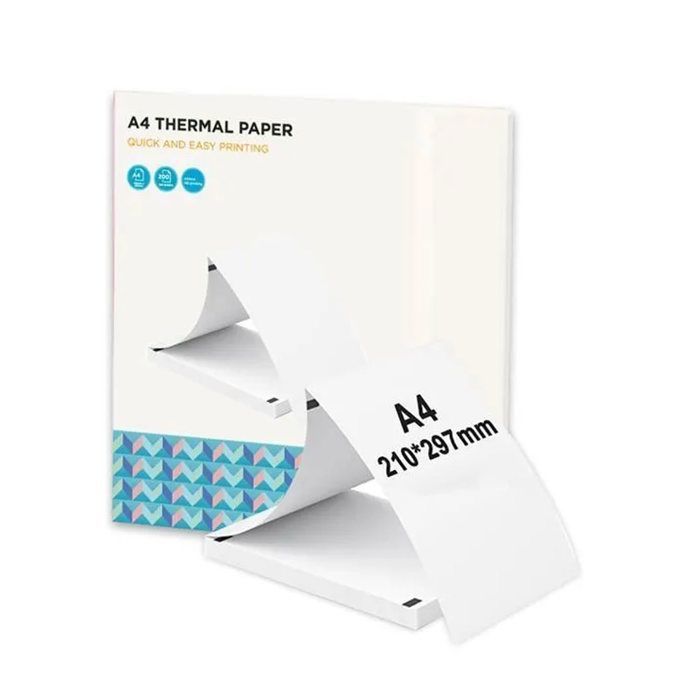 5 Rouleaux Papier Thermique A4 – 210 X 25 Mm, Pour Imprimantes Thermiques, Séchage Rapide