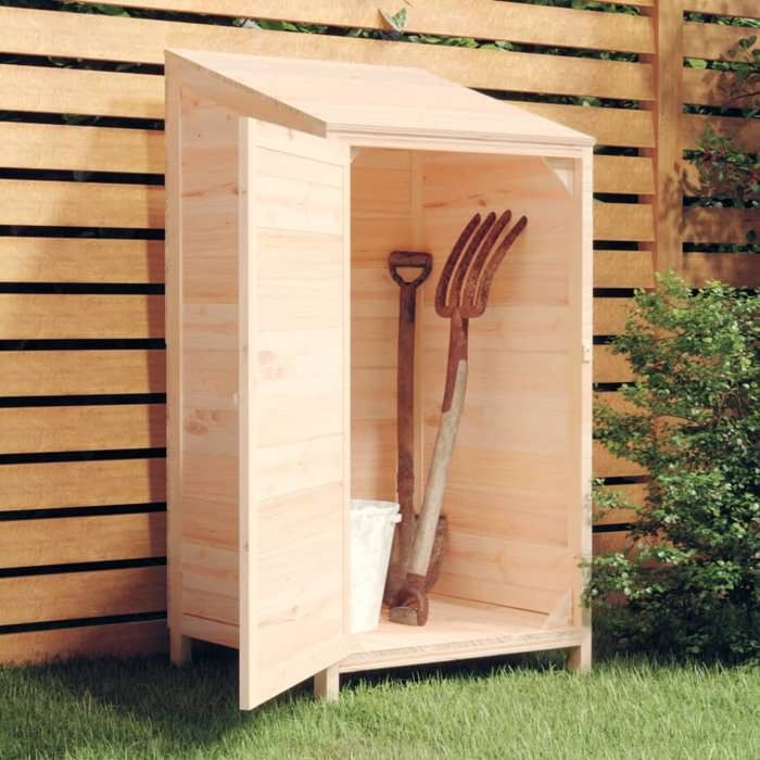 Soldes dété 2025 Remise de jardin - CLOUD - Abri de jardin - 55x52x112 cm Bois de sapin solide LL354