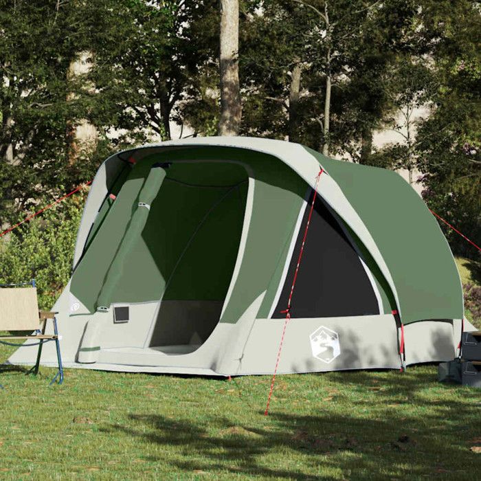 Tente de cabine familiale 6 personnes vert imperméable