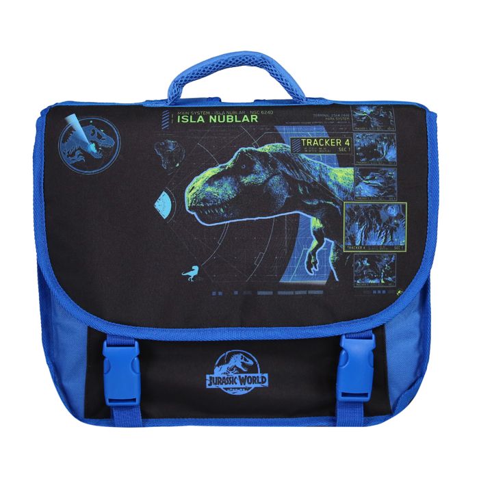 Bagtrotter - Jurassic World - Cartable 38cm - Noir et Bleu - 2 Compartiments - 1 Poche Sous Rabat - 1 Poche Bouteille - ... Bagtrotter - Jurassic World - Cartable 38cm - Noir et Bleu - 2 Compartiments - 1 Poche Sous Rabat - 1 Poche Bouteille - ...