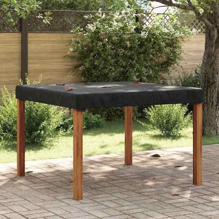 Housse de meubles dextérieur - vidaXL - 122x122x15 cm - Tissu Oxford - Imperméable - Noir