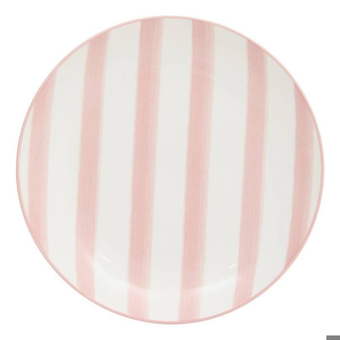 Lot de 6 Assiette plate rayée Charlie rose D19cm - Atmosphera Créateur dintérieur Lot de 6 Assiette plate rayée Charlie rose D19cm - Atmosphera Créateur dintérieur