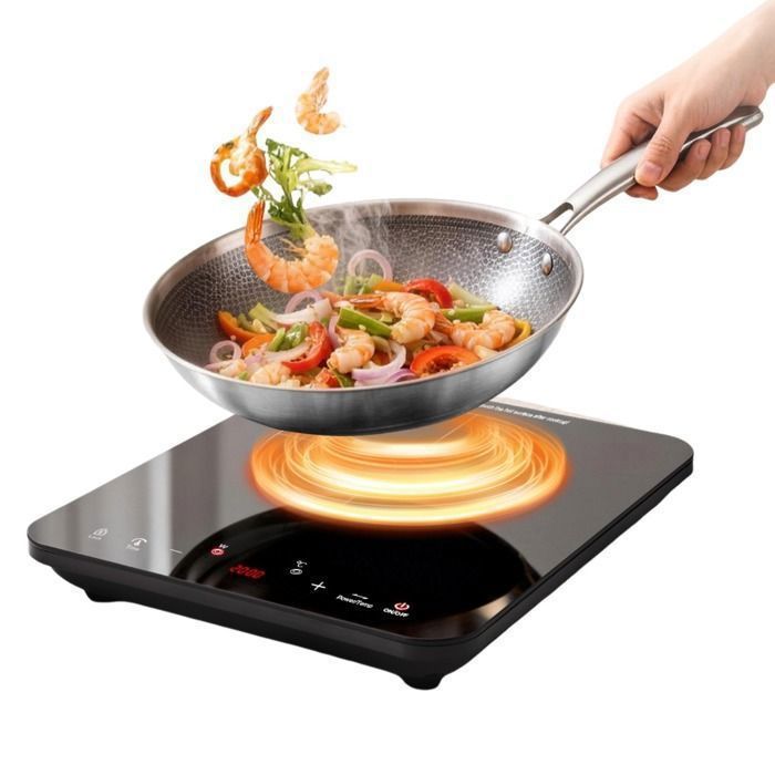 Plaque Induction Portable2000WPlaque de cuisson inductiontable de cuisson induction 1 foyerTactileSurface céramique10 Niveaux