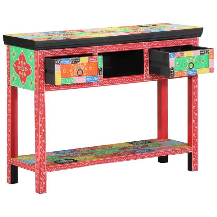 Table console - ZENCORE - Armoire dappoint - Pour salon -avec tiroir Multicolore 100x30x77cm M4760515