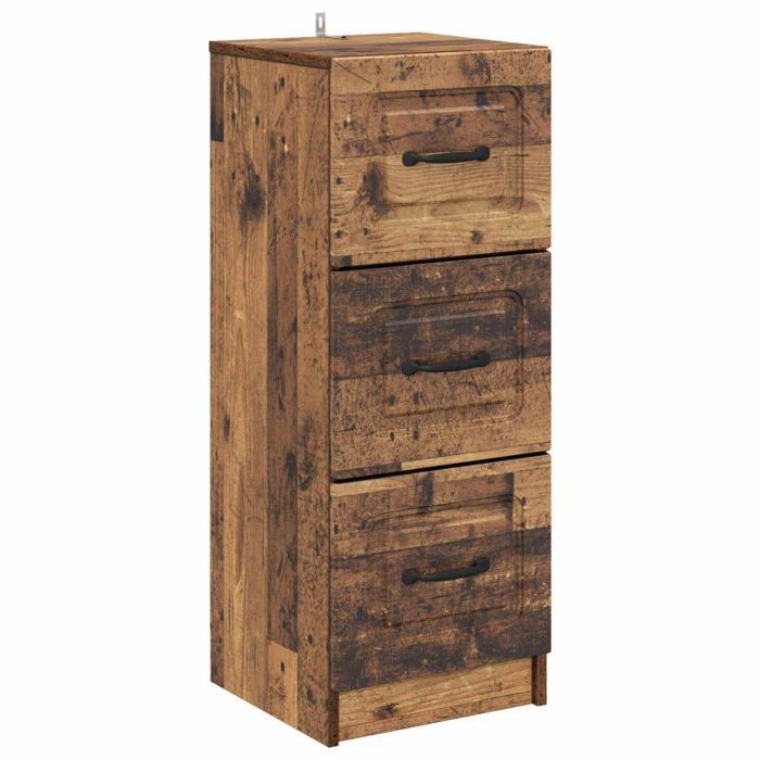 Petit meuble de rangement Vidaxl Armoire à tiroirs Bois ancien 33 x 34 5 x 87 cm