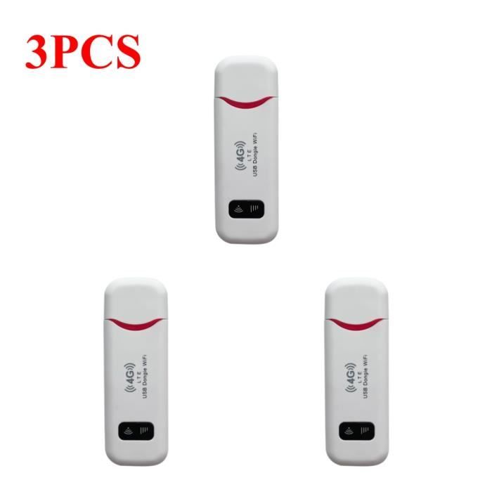 3pcs C - Clé modem USB sans fil 4G, carte SIM, routeur sans fil, adaptateur  WiFi, haut débit mobile, 150Mbps