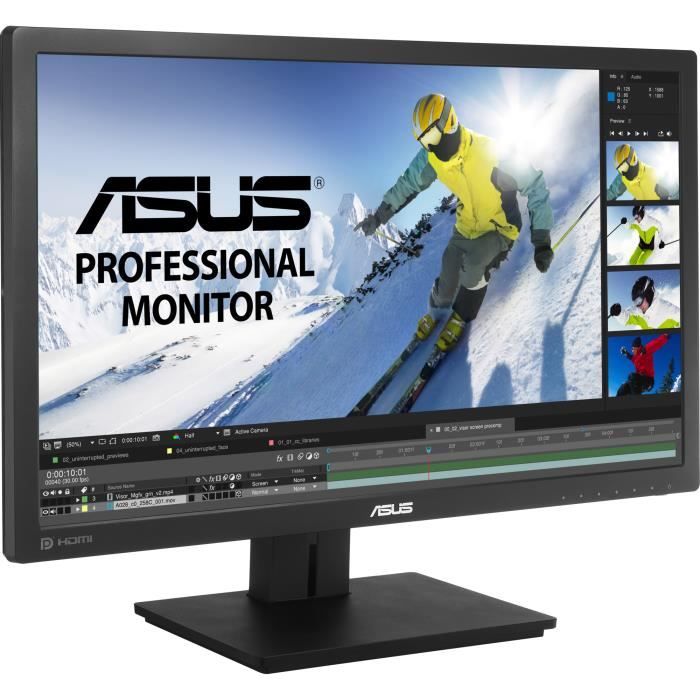 ASUS PB278QV Écran LED 27 2560 x 1440 @ 75 Hz IPS 300 cdm² 5 ms HDMI DVI D VGA DisplayPort haut parleurs - vue 2