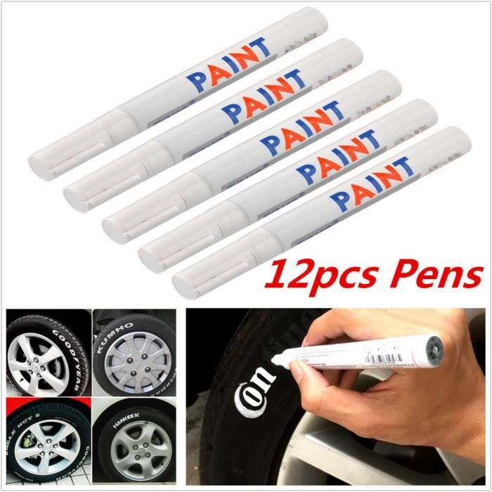 Aramox Stylo Peinture Pneu Blanc - Stylo Retouche Professionnel Imperméable