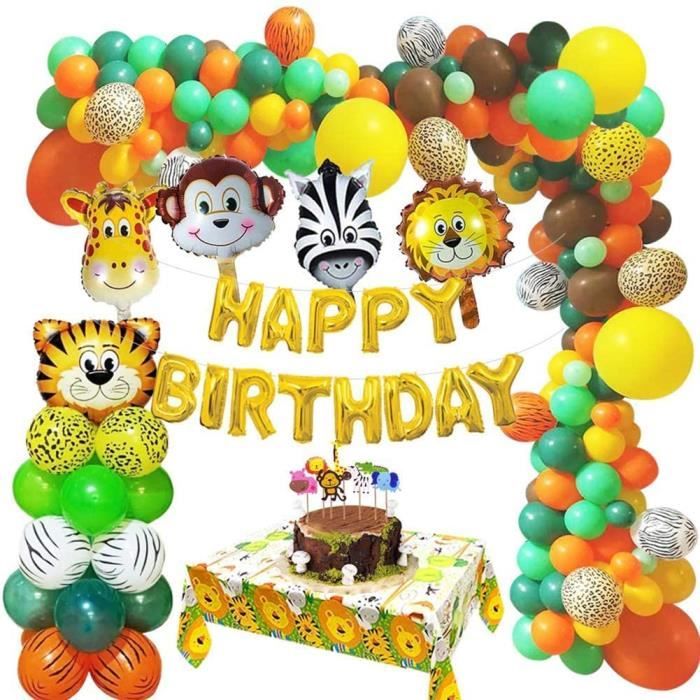 Jungle animal ballon ensemble décorations de fête d'anniversaire