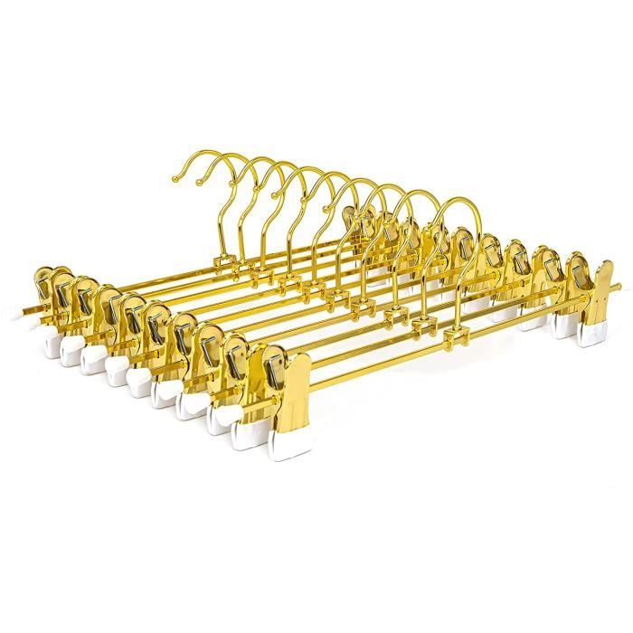 Spetebo - Lot de 20 cintres en bois naturel - Crochets rotatifs - Barre