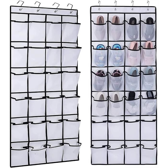 Porte Chaussures Suspendu REGELETO 28 Organzier De Chaussures à Grande Poche Togo Rangement Chaussure Porte