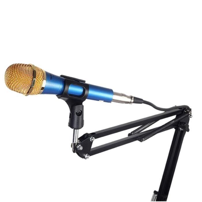 MICRO POUR INSTRUMENT PERCEUSE Support extensible pour Microphone  d'enregistrement bras de ciseaux avec pince de montage de Table