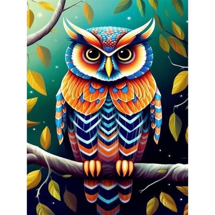 Kit Peinture Diamants 5D DIY 40x50cm - Motif Oiseau Et Fleur - Loisir Créatif Adultes Débutants - Déco Murale - 9