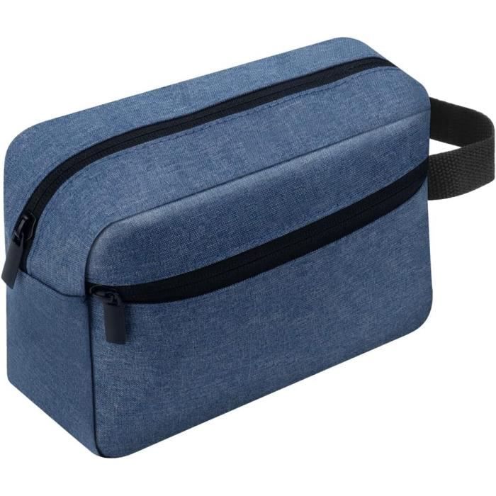 Trousse De Toilette Personnalisable Pour Voyage - Grand Format 28x21x11 Cm, Multiples Poches, Polyester, Idéale Pour Maquillage Et Produits De Soin - 10