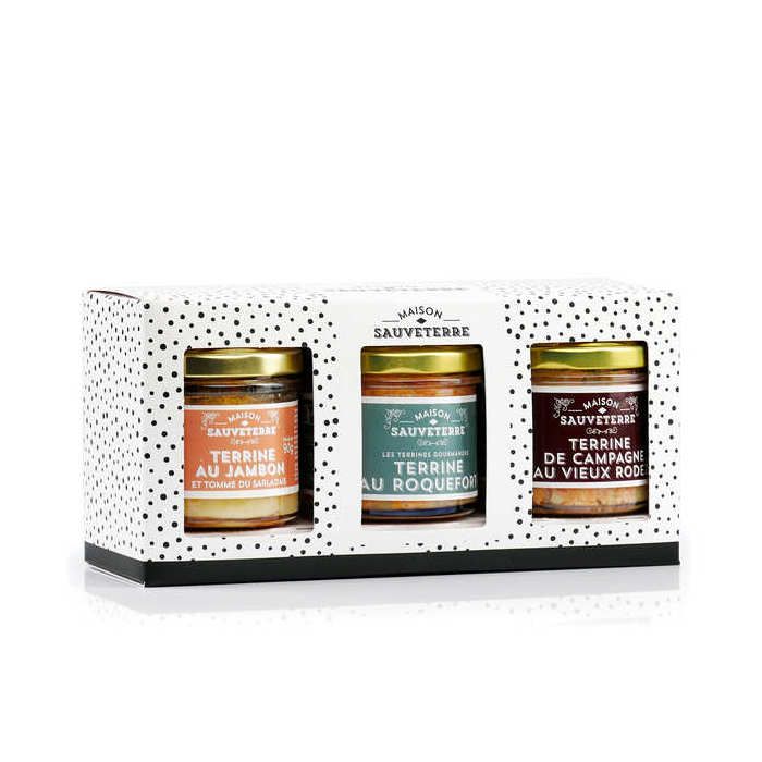 Assortiment de 3 terrines fromagères - Lot de 3 verrines