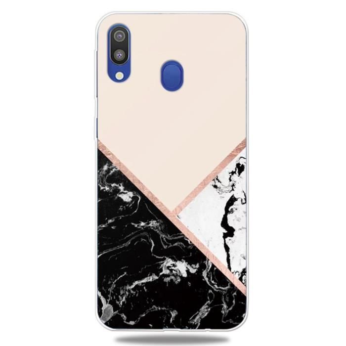 Coque Samsung Galaxy A30 0 Ms Souple Silicone Tpu Motif De Marbre Protection Ecran Antichocs Rose Blanc Cdiscount Telephonie
