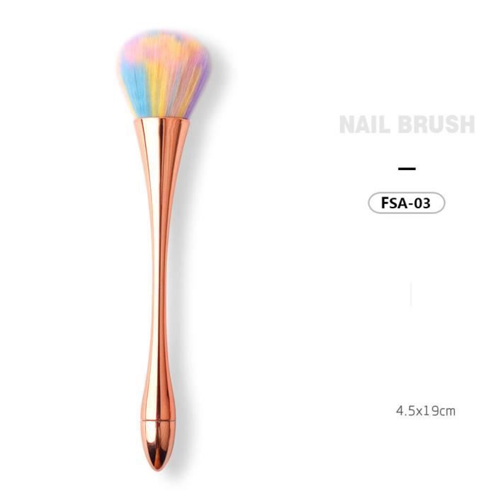 Pinceau Pour Colle A Faux Ongle Pen Nail Art Enlever La Poussière Brosse à Polir Kit Brosse Salon Manucure Bricolage 1pcsrme4906