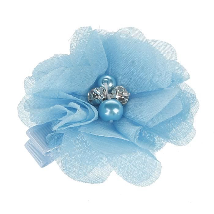 Bebe Cheveux Clip Accessoires Fleur Perle Enfants Fille Bijoux Bleu Cdiscount Au Quotidien