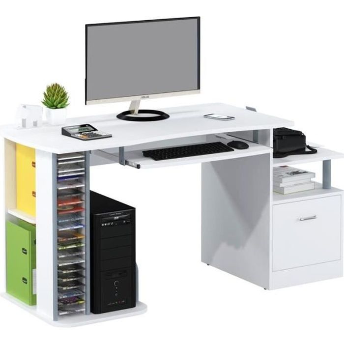 Bureau Informatique Kong Blanc Achat Vente Bureau Bureau Informatique Blanc Soldes Sur Cdiscount Des Le 20 Janvier Cdiscount