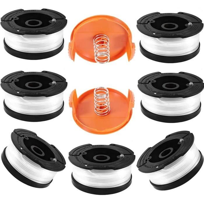 Bobines De Fil Coupe-bordure – Lot De 6 – 1,65 Mm – Compatible Black & Decker (GL280, GL425, Etc.)