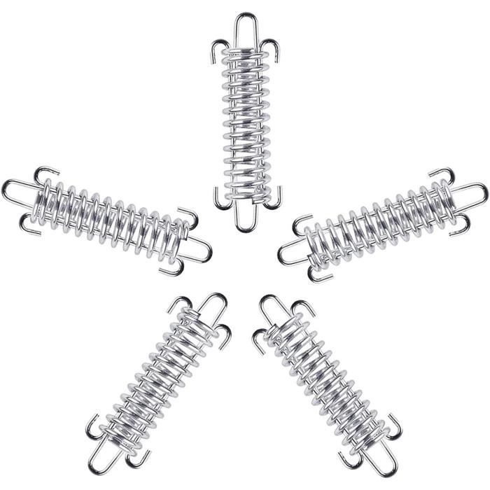 Lot De 5 Fermoirs Ressort Or Blanc 10k - 5 Mm - Qualité Premium - Italie - NEUF Sous Emballage