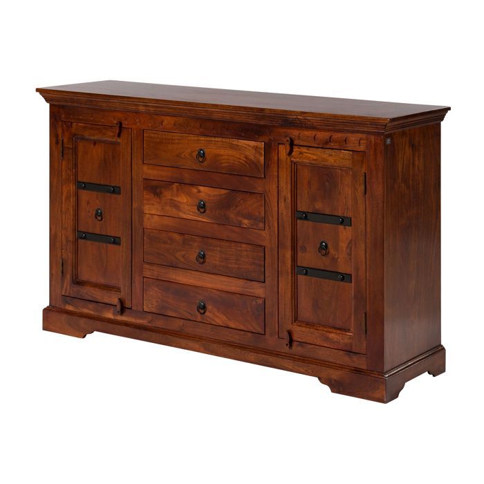Buffet bas OXFORD #513 brun foncé 150x45x cm (BxTxH) bois massif Buffet bas OXFORD #513 brun foncé 150x45x cm (BxTxH) bois massif