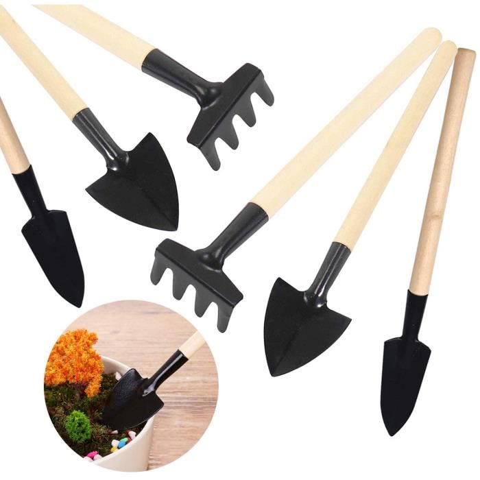genialo - Mini-outils de jardinage « Couleurs », 4 pièces
