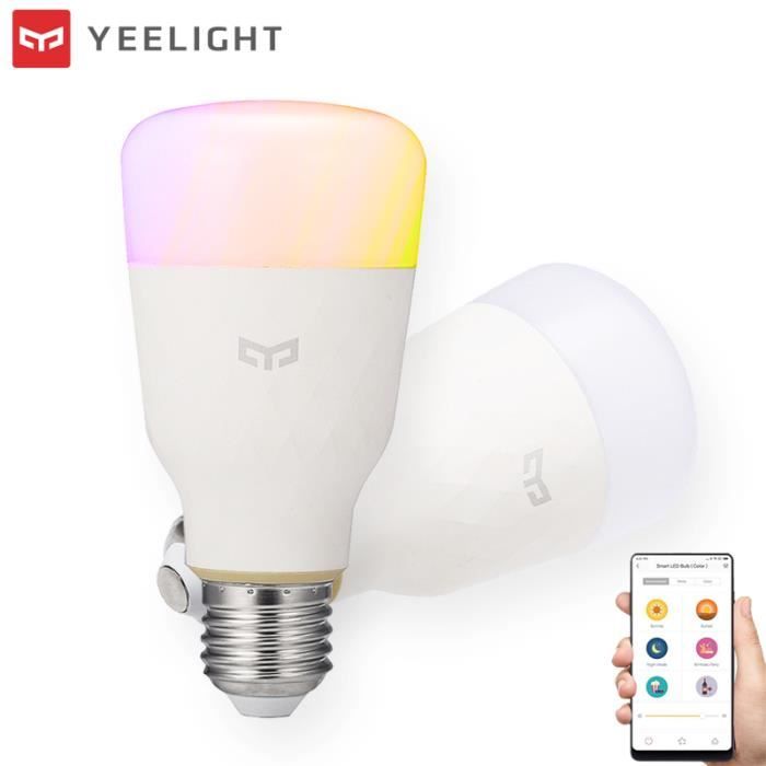 Xiaomi Yeelight Ampoule LED 10W RGBW E27 Sans Fil WIFI Intelligente
