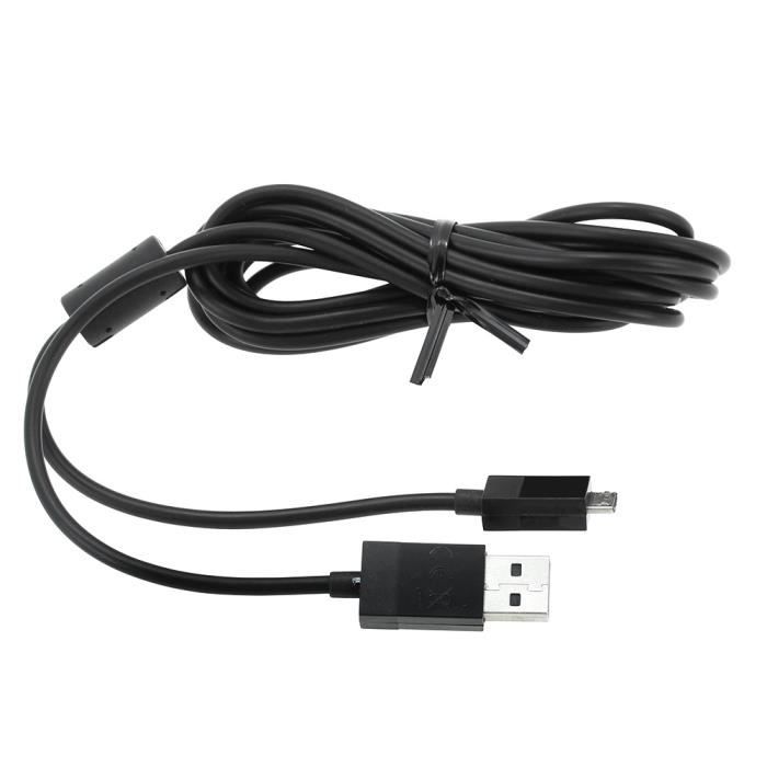Pack de 2 Câbles de Chargement Recharge USB 3 mètres Pour Manette Pad  Joystick Sony PlayStation 4 PS4, Noir - Cdiscount Informatique