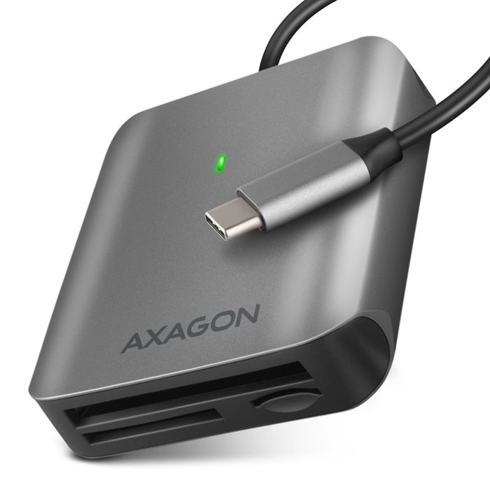 Lecteur de cartes externe - AXAGON - CRE-S3C - USB-C 3.2 Gen 1 - 3 slots - SD/microSD/CF