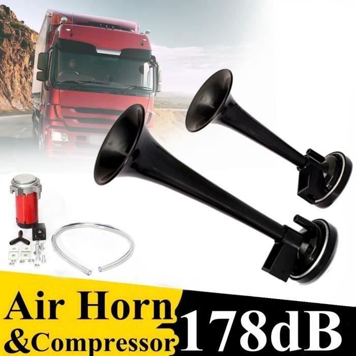 Double Trumpet Air Horn 12V 178db voiture camion camping car bateau super loud