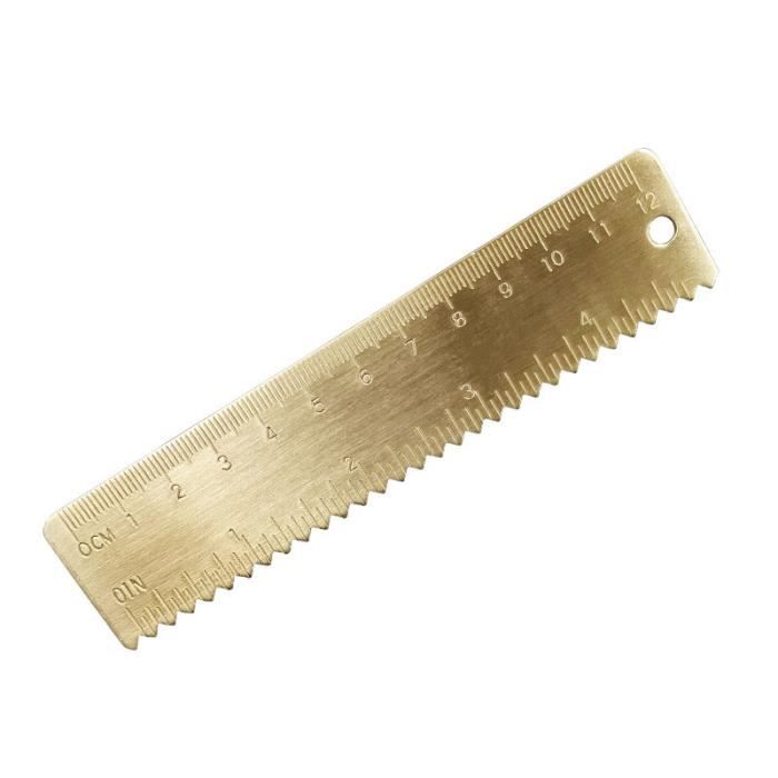 HEEPDD Règle En Laiton Doré 6 Cm - Mini Règle Vintage Pour Bureau Et Création