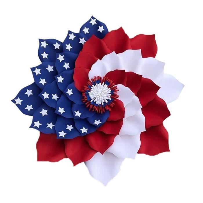 Couronne Patriotique 4 Juillet – Décoration Porte, Gnome, Independence Day