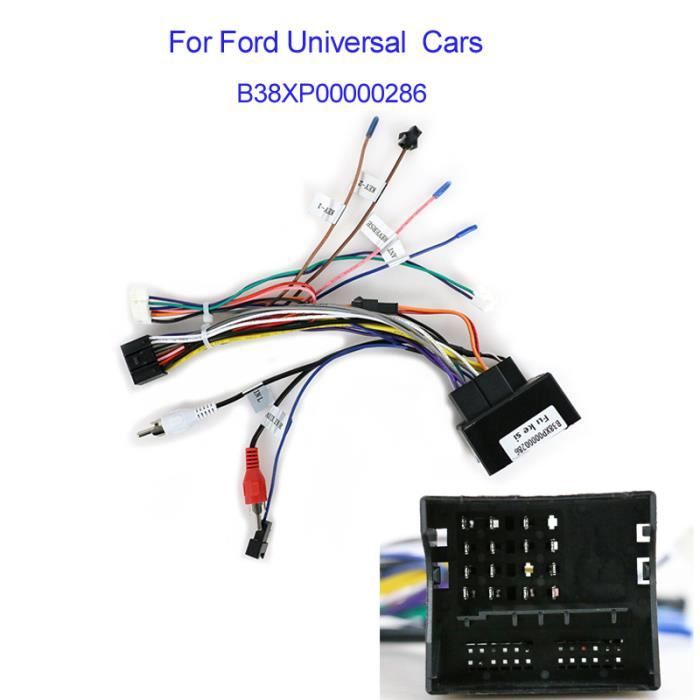 B38xp00000286 - Adaptateur De Câblage Iso 16 Broches Pour Vw Nissan-toyota-ford Connecteur Dautoradio Kit