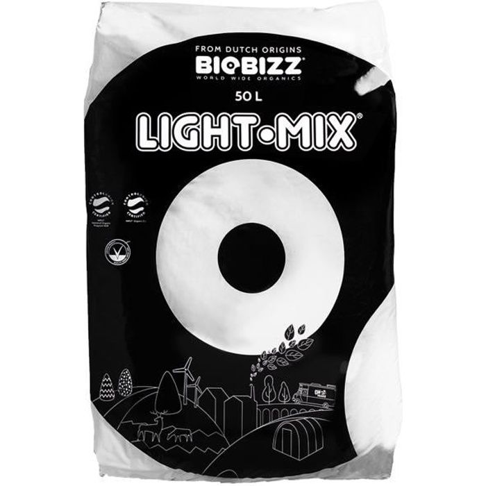 Terreau de croissance Light-Mix sol - BIOBIZZ - Sac de 50 L - Cdiscount  Jardin