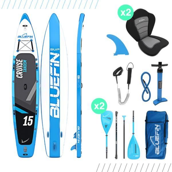 Stand up paddle board gonflable et SUP kayak Cruise 15' Bluefin SUP